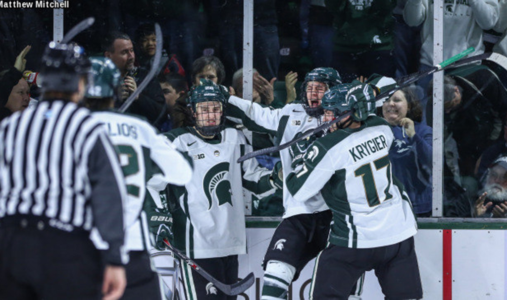 Spartan hockey TV schedule and game times announced | MSUToday