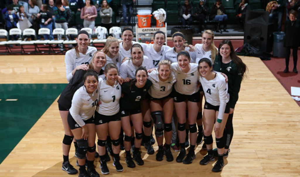 Msu Closes Out B1g Season With Sweep Of Iowa Msutoday Michigan State University 