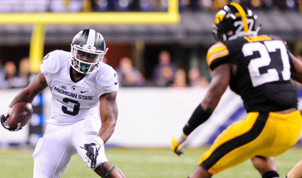 No 5 Spartans Top No 4 Iowa Late To Claim Big 10 Title 16 13 Msutoday Michigan State 