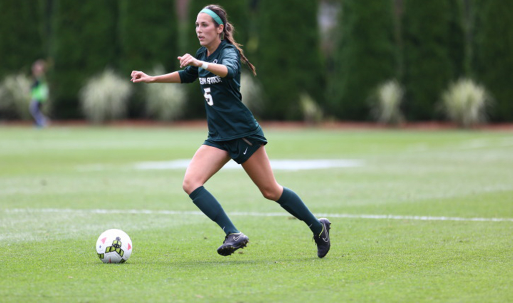 Women S Soccer Tops Detroit 4 0 In Exhibition Match Msutoday Michigan State University
