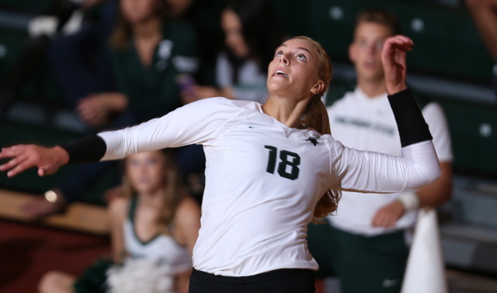 MSU volleyball sweeps DePaul | MSUToday | Michigan State University