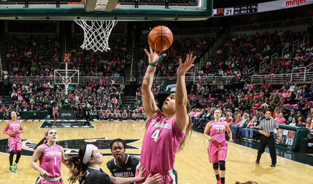 MSU's Jasmine Hines lands deal with L.A. Sparks