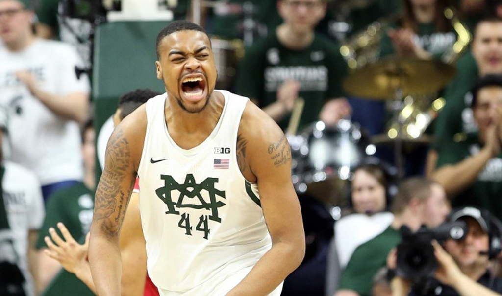 Nick Ward Led Msu Beats No 16 Wisconsin 84 74 Msutoday Michigan State University 