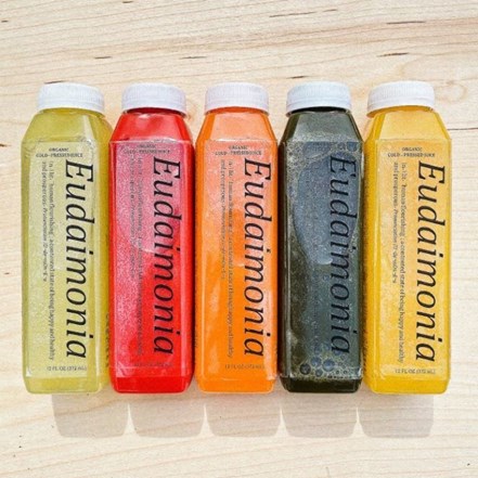 Eudaimonia Juice Co. bottles