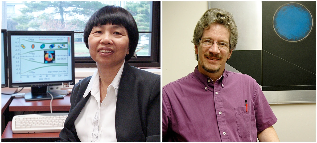 MSU researchers Betty Tsang (left) and William Lynch (right)