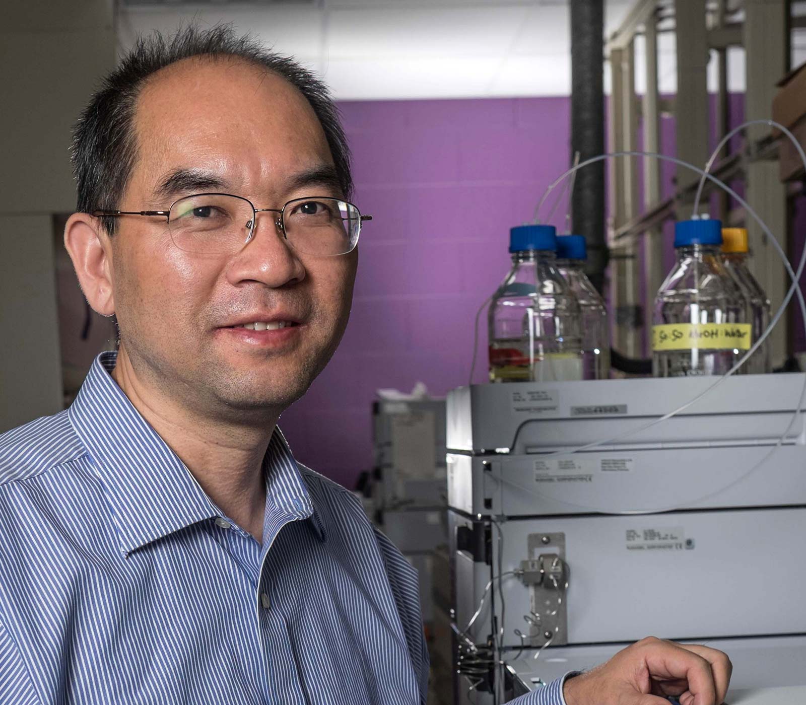 Hui Li, a professor in the MSU Department of Plant, Soil and Microbial Sciences