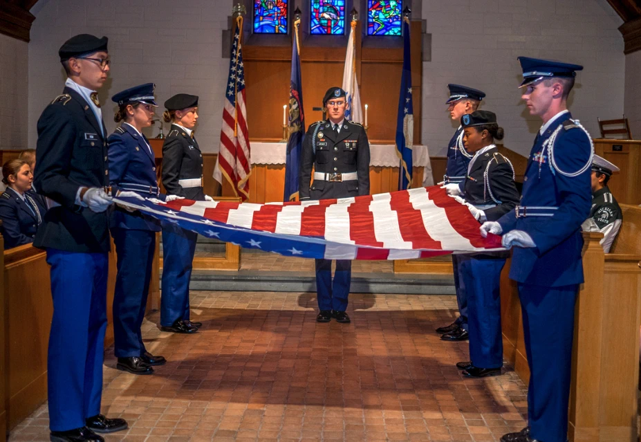 Veterans Day memorial service at the MSU Alumni Chapel, Nov. 11, 2015