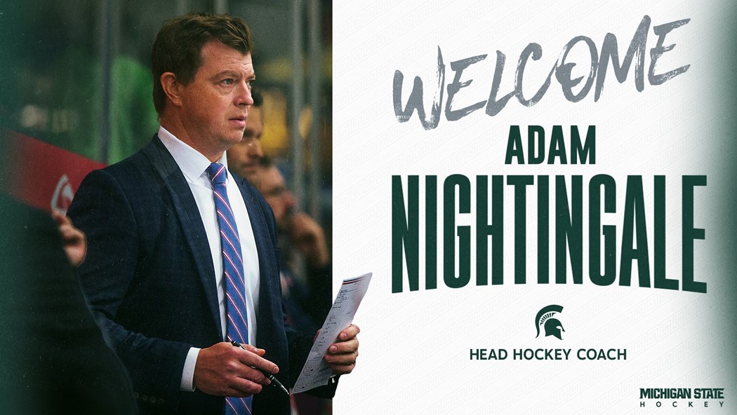 "Welcome Adam Nightingale. Head Hockey Coach."