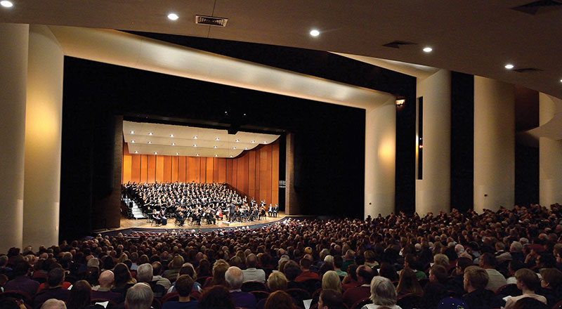 Choral Union is designed to bring the campus and community together in a joint musical effort with two concerts each season held in Cobb Great Hall of Wharton Center for Performing Arts.