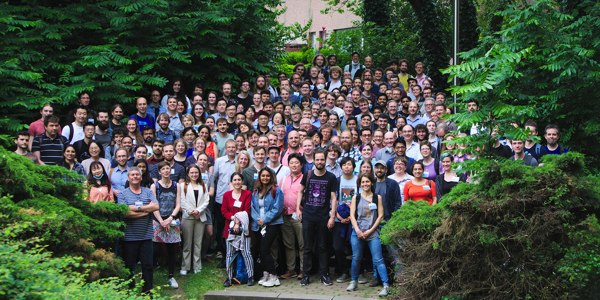 IceCube Collaboration members attending the first in-person meeting after two years of virtual meetings, in Brussels, Belgium spring 2022.