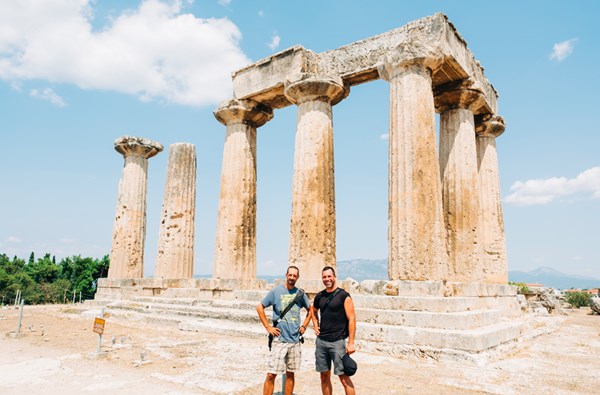 Jon Frey and Daniel Trego in Greece