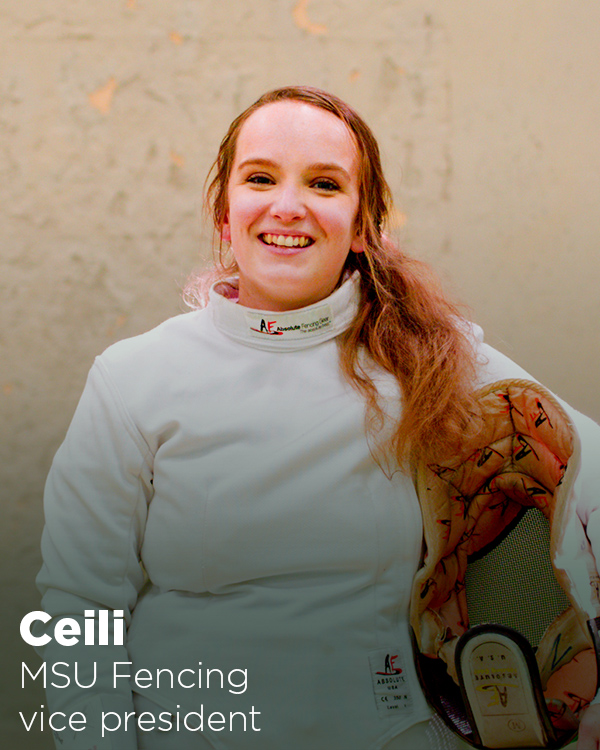 Ceili, MSU Fencing vice president