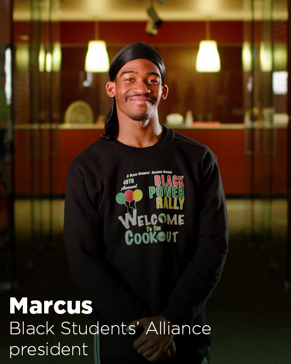 Marcus, Black Students’  Alliance president