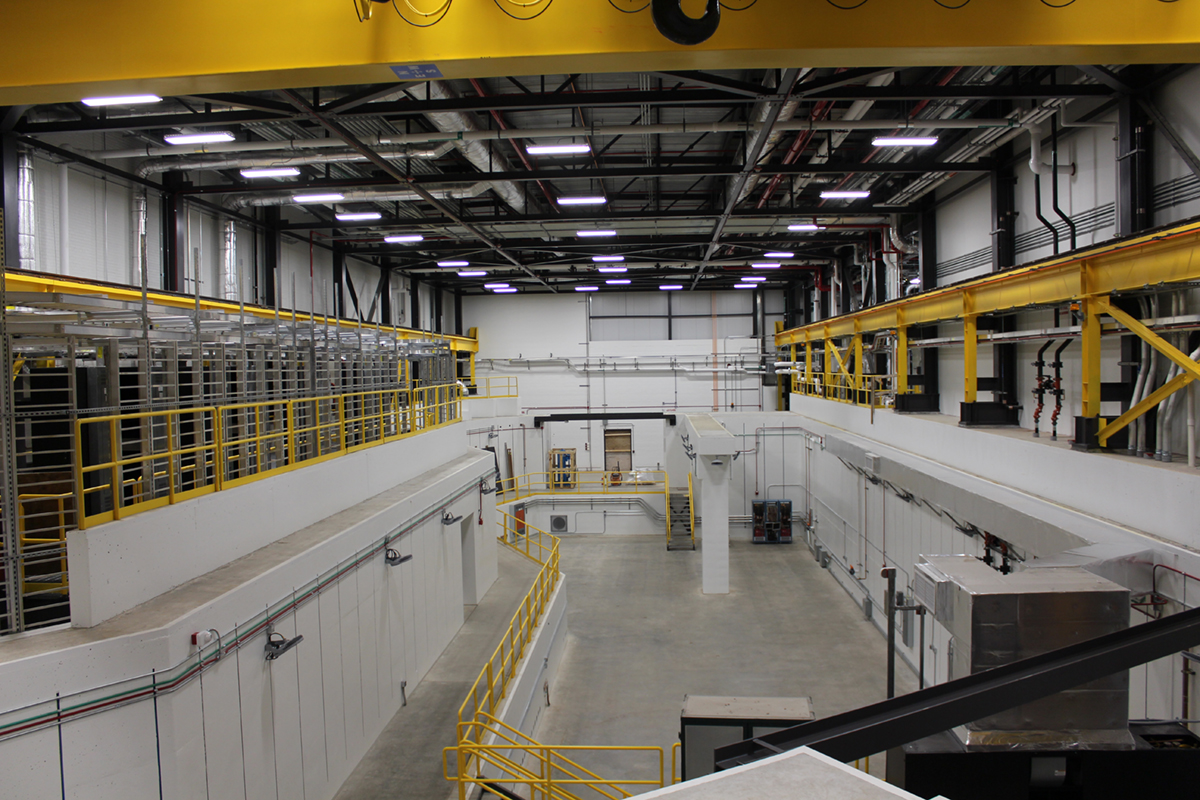 A look at where the new spectrometer instrument will be housed at FRIB