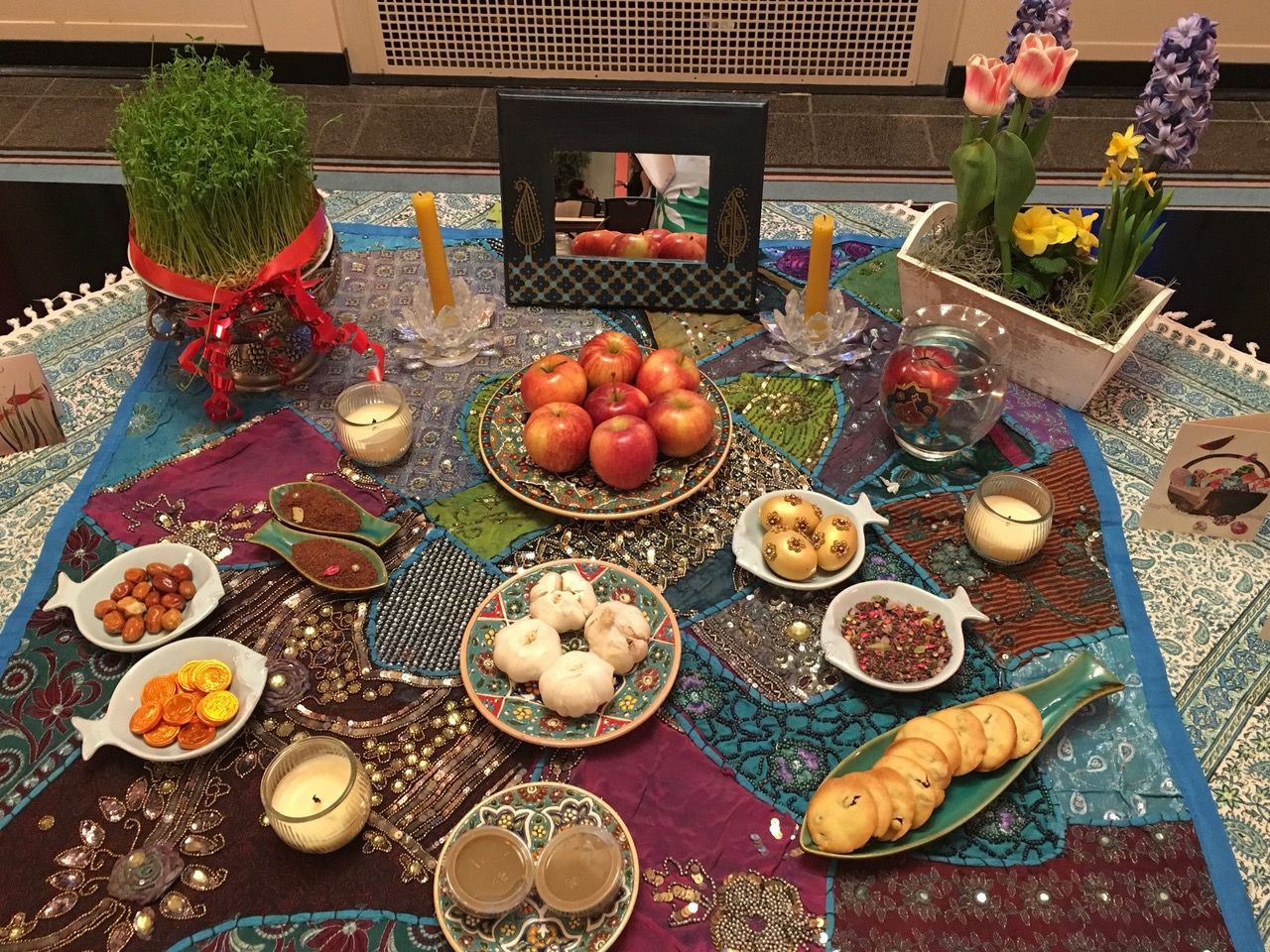 Parisa Ghaderi’s Haft-Sin table for Nowruz