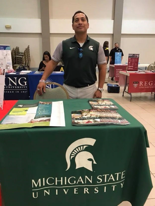 Florensio working admissions event