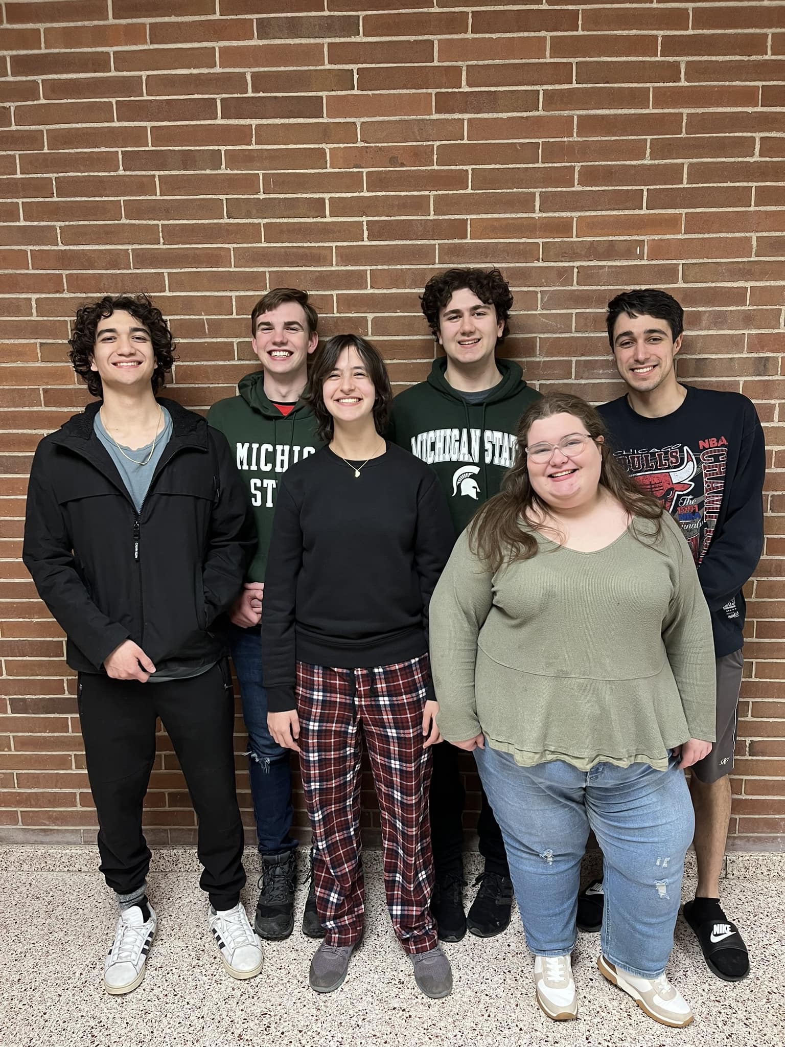 The MSU Debate competitors who will be competing at the National Debate Tournament (from left to right): Ephraim Bennett, David Koster, Joanna Gusis, Tony Miklovis, Nate Glancy and PIper Meloche