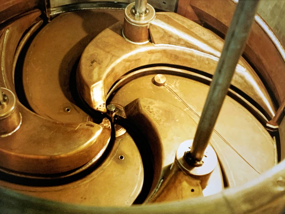 Detailed photo of the refurbished history-making K500 cyclotron
