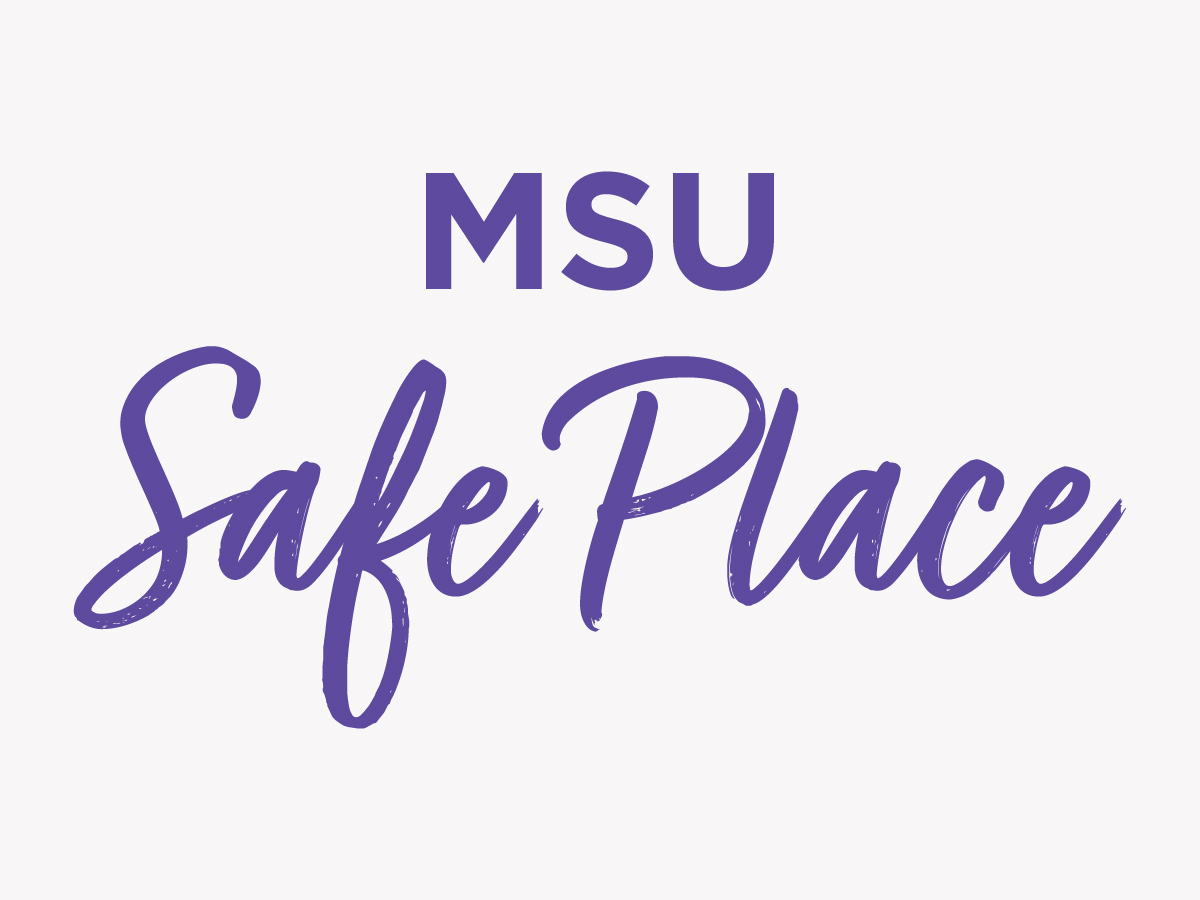 Safe Place written in purple