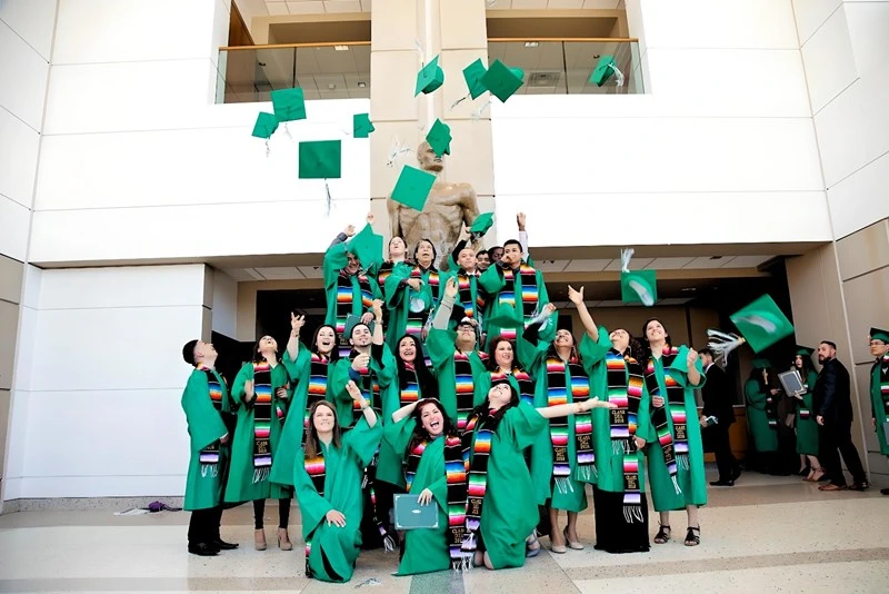 Migrant Student Services students graduation photo 