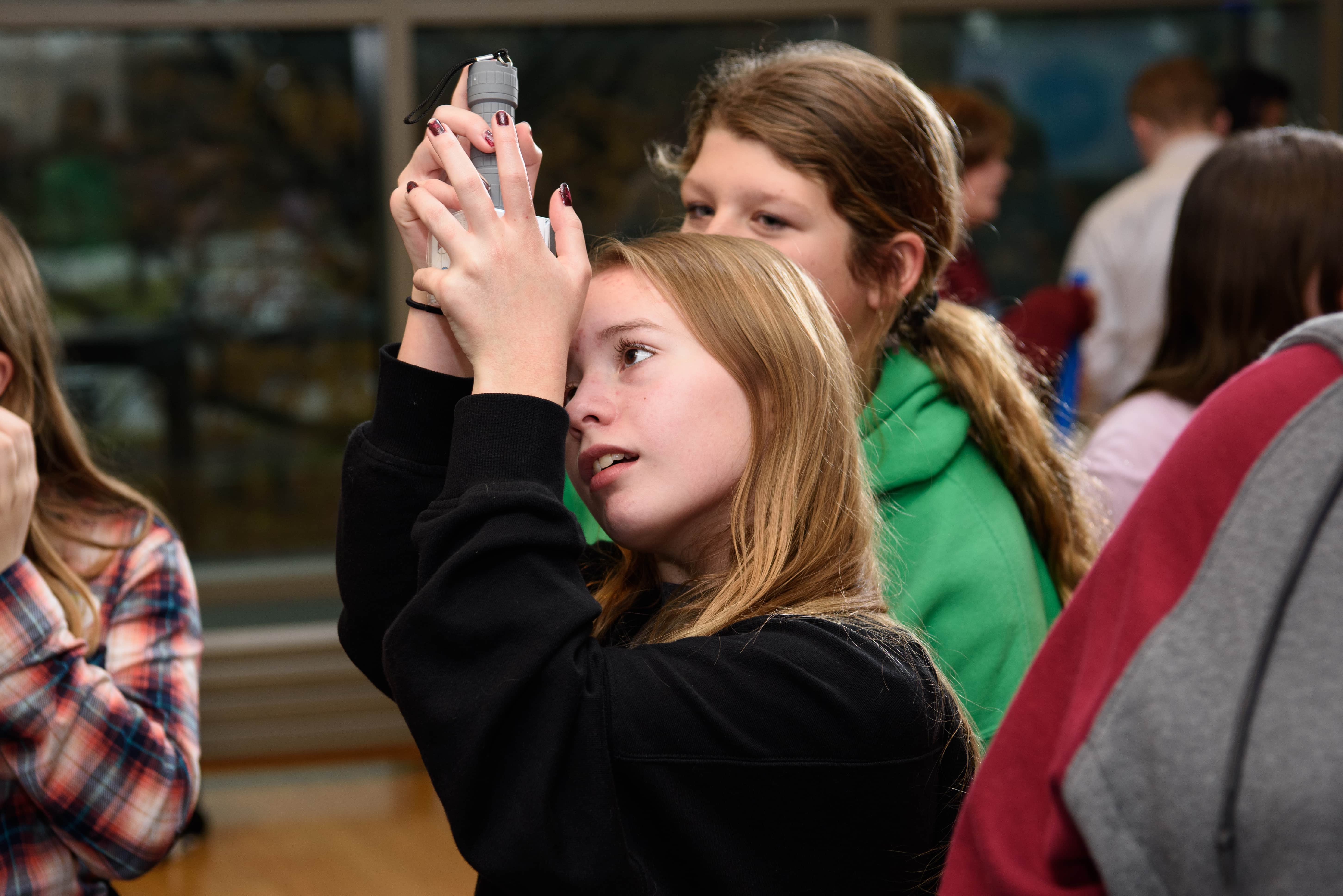 Students in the Isotopes in Motion workshop