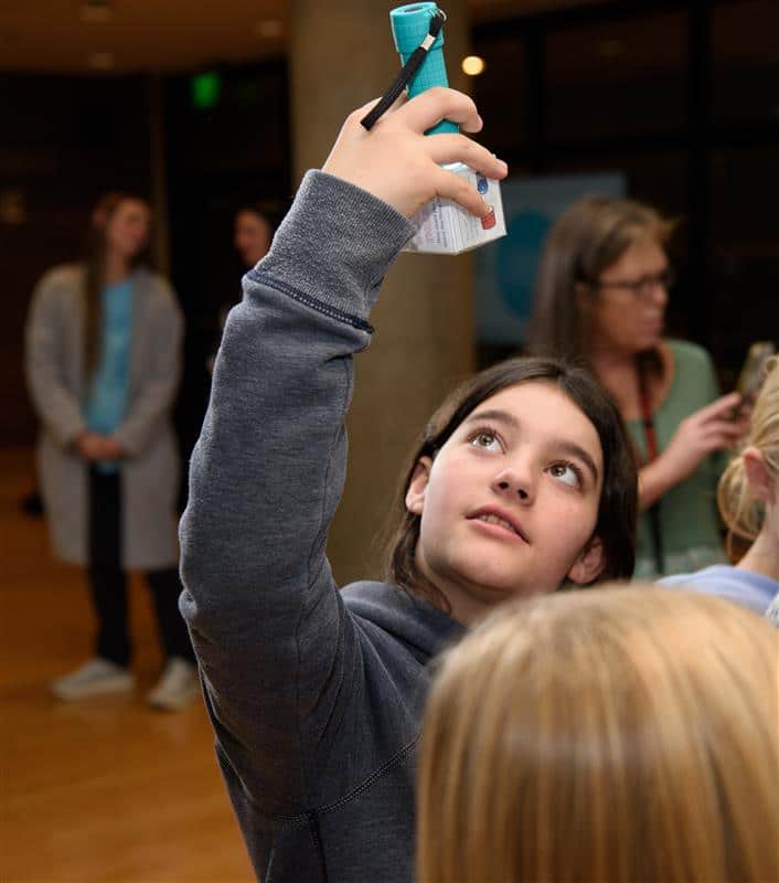 Students in the Isotopes in Motion workshop
