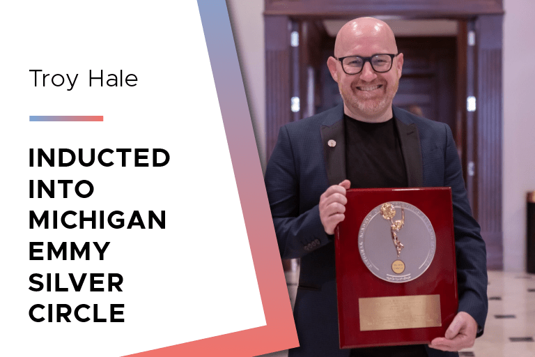 Troy Hale inducted into Michigan Emmy silver circle