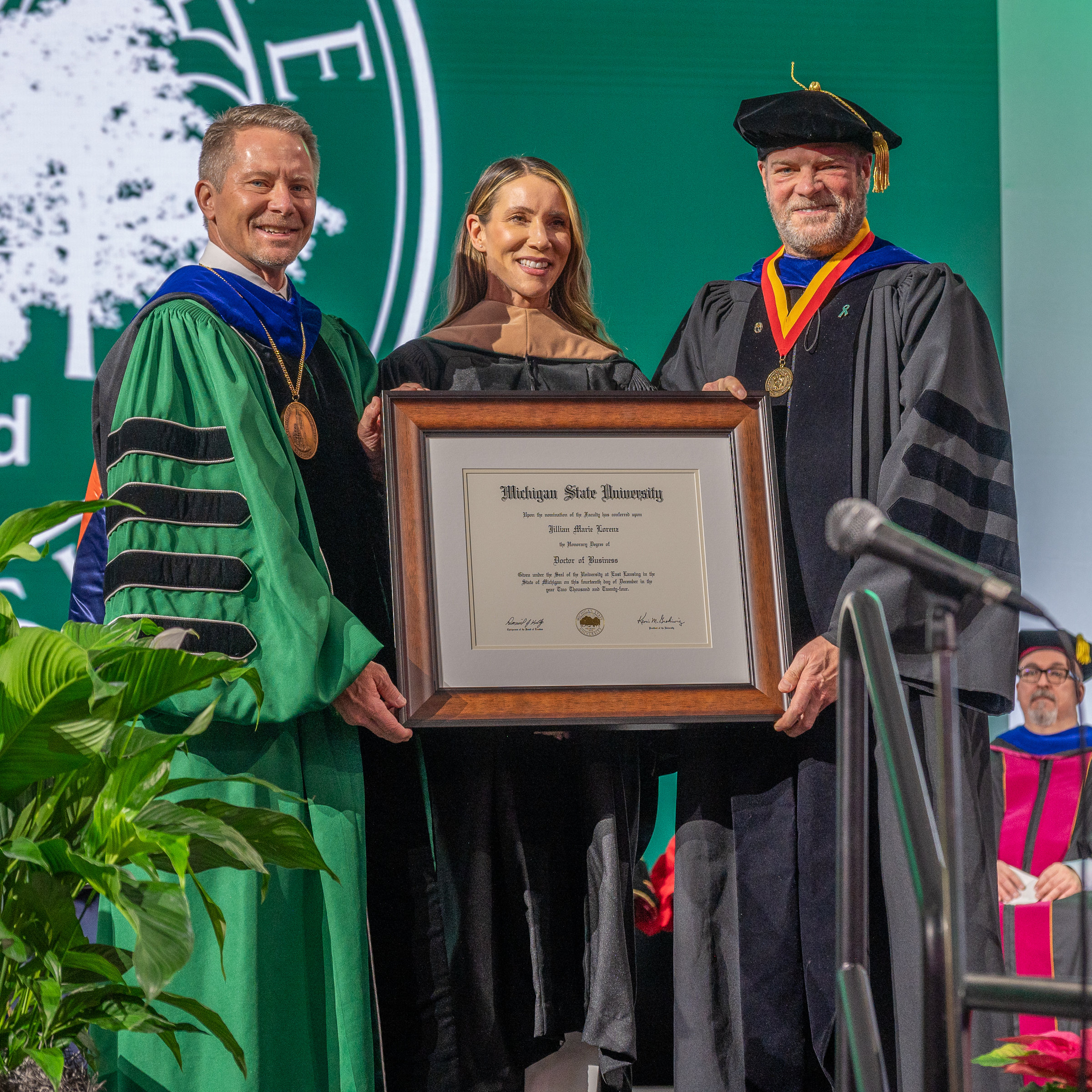 President Guskiewicz, Jillian Lorenz, Thomas Jeitschko