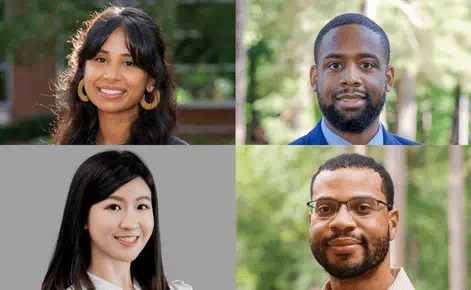 MSU scholars led the research. Top row: Assistant Professors Tasmin Dhaliwal and Jerome Graham. Bottom row: Doctoral students Yi-Chih Chiang and Andrew S. Johnson.