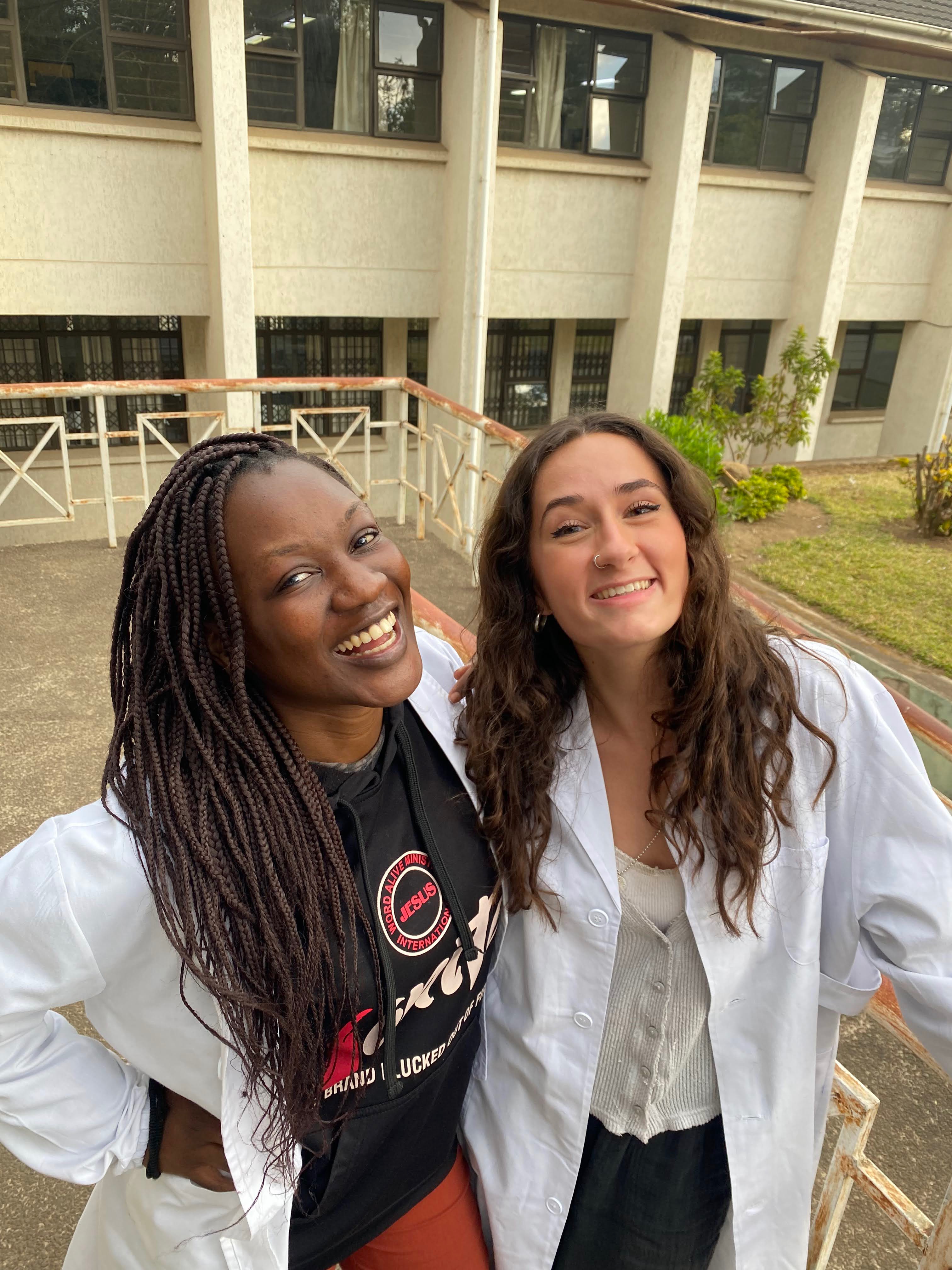 McGraw (R) is looking forward to heading back to Malawi and reconnecting with friends and coworkers like Pricilla (L).
