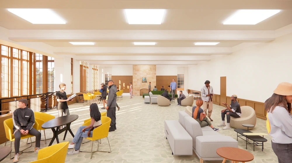 Digital rendering of proposed Campbell Hall renovations 