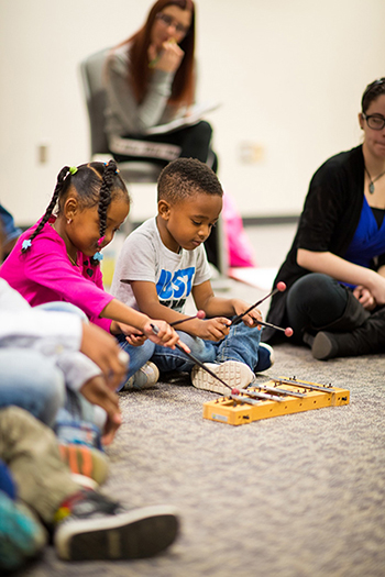 Karen Salvador is working with MSU’s early childhood music education program