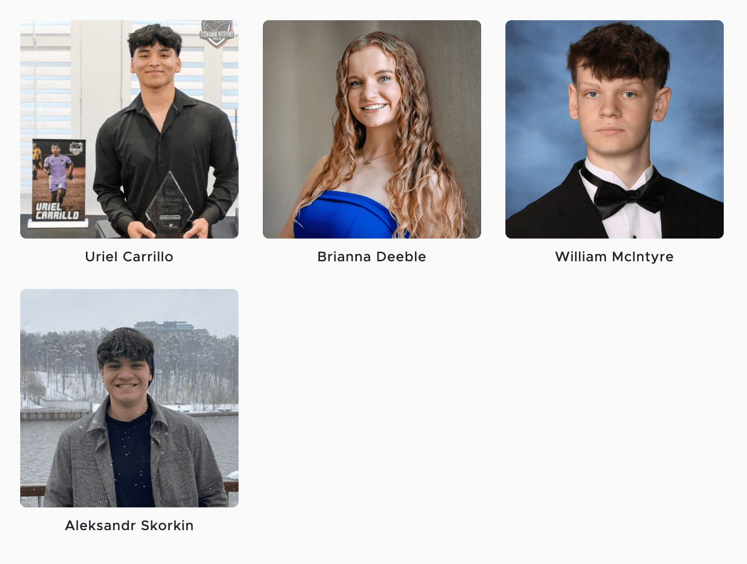students awarded scholarships