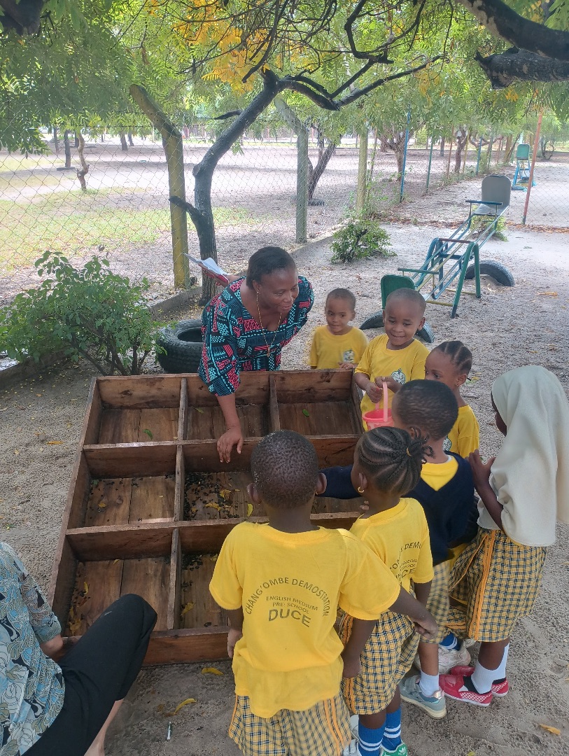 Children attending Pre-school in Tanzania
