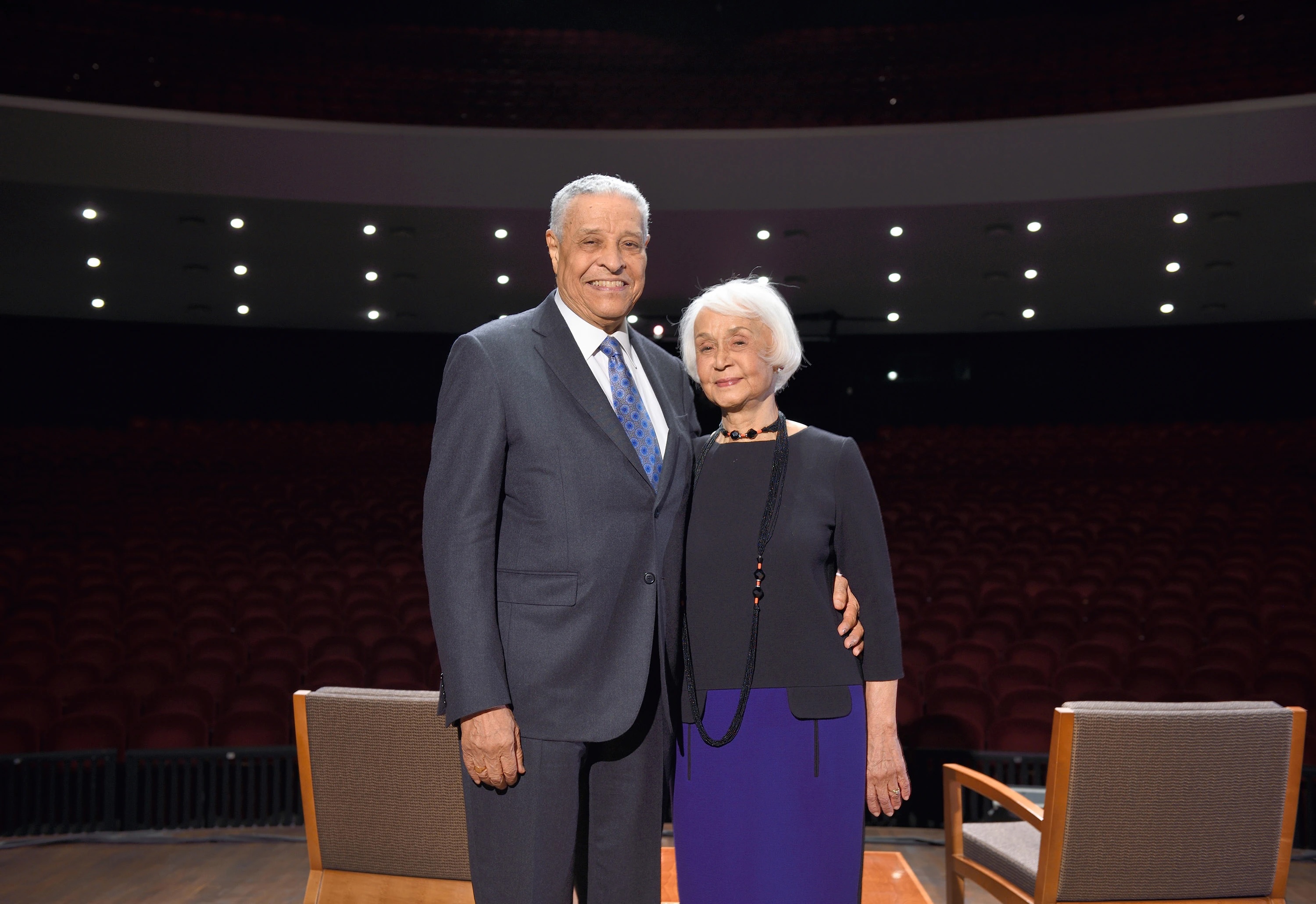 Clifton and Dolores Wharton at the Wharton Center for Performing Arts