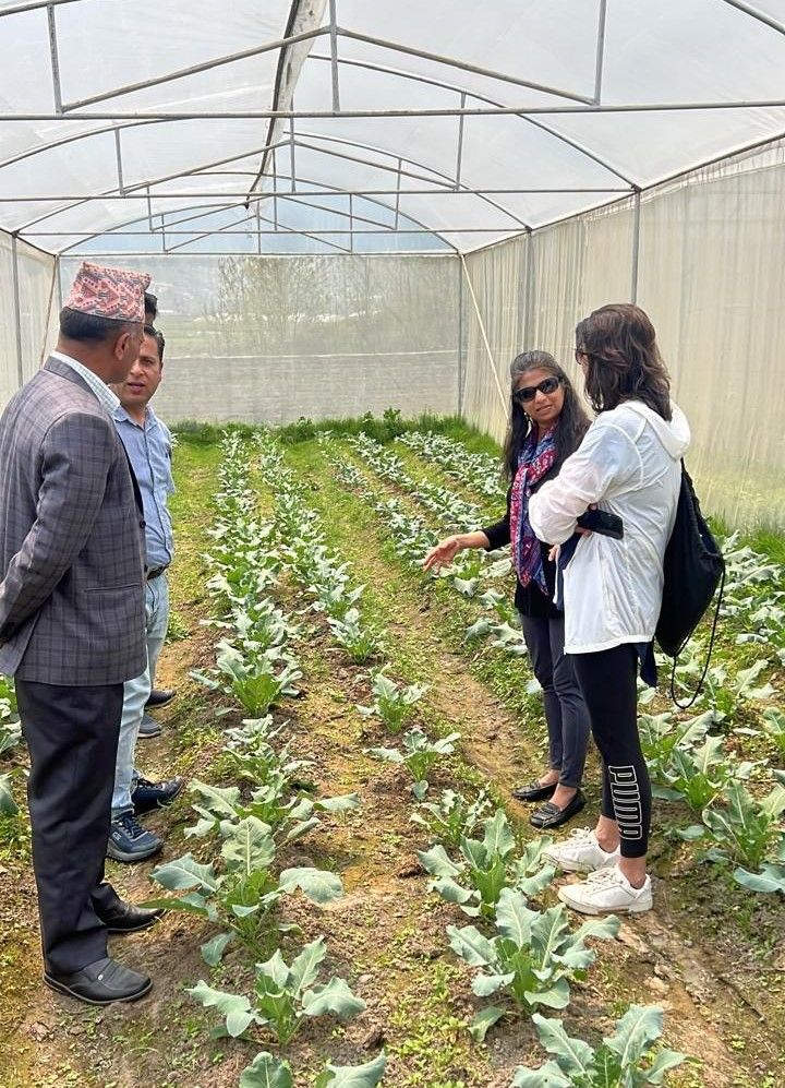 Dr. Mywish Maredia during her site visit in Nepal.
