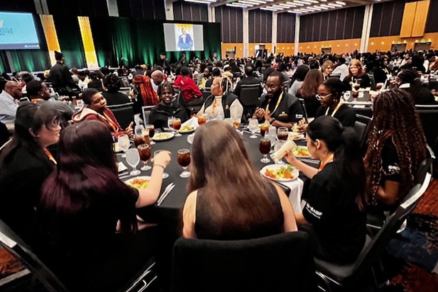 2025 large conference room with hundreds of participants in the Minorities in Agriculture and Natural Resources and Related Sciences conference