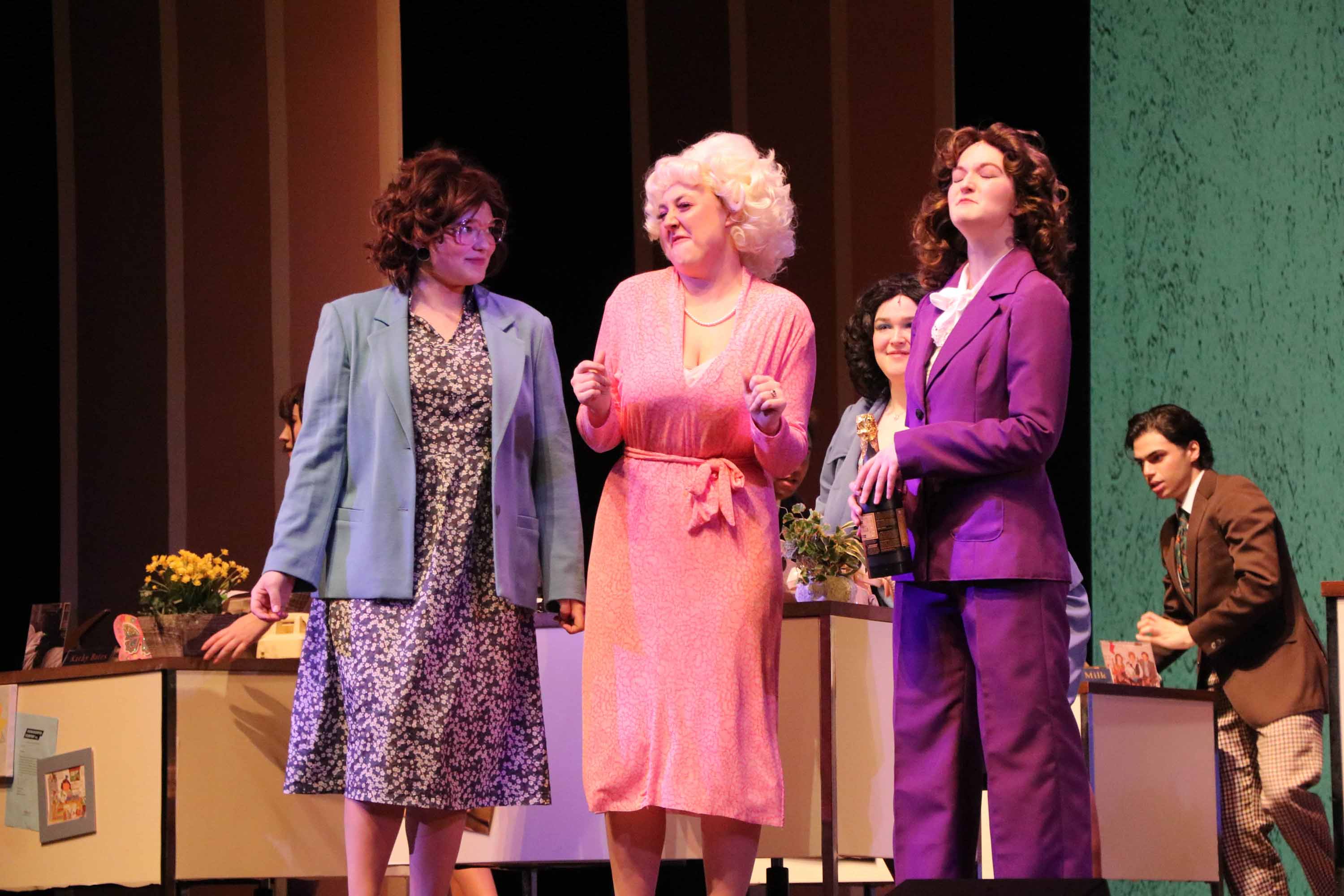 The 9 to 5 cast during a dress rehearsal