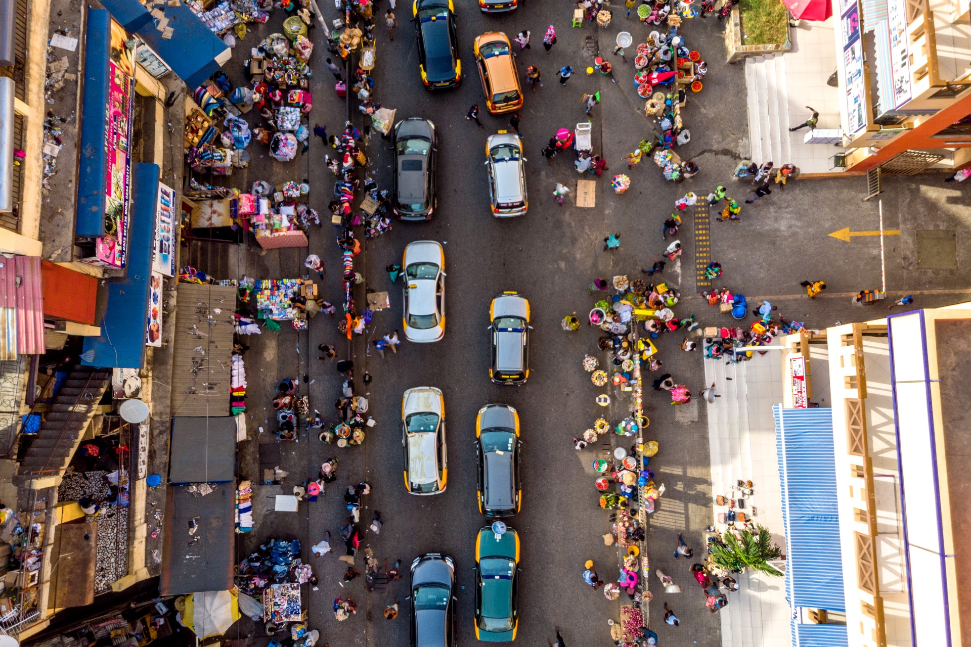 A market in Accra, Ghana