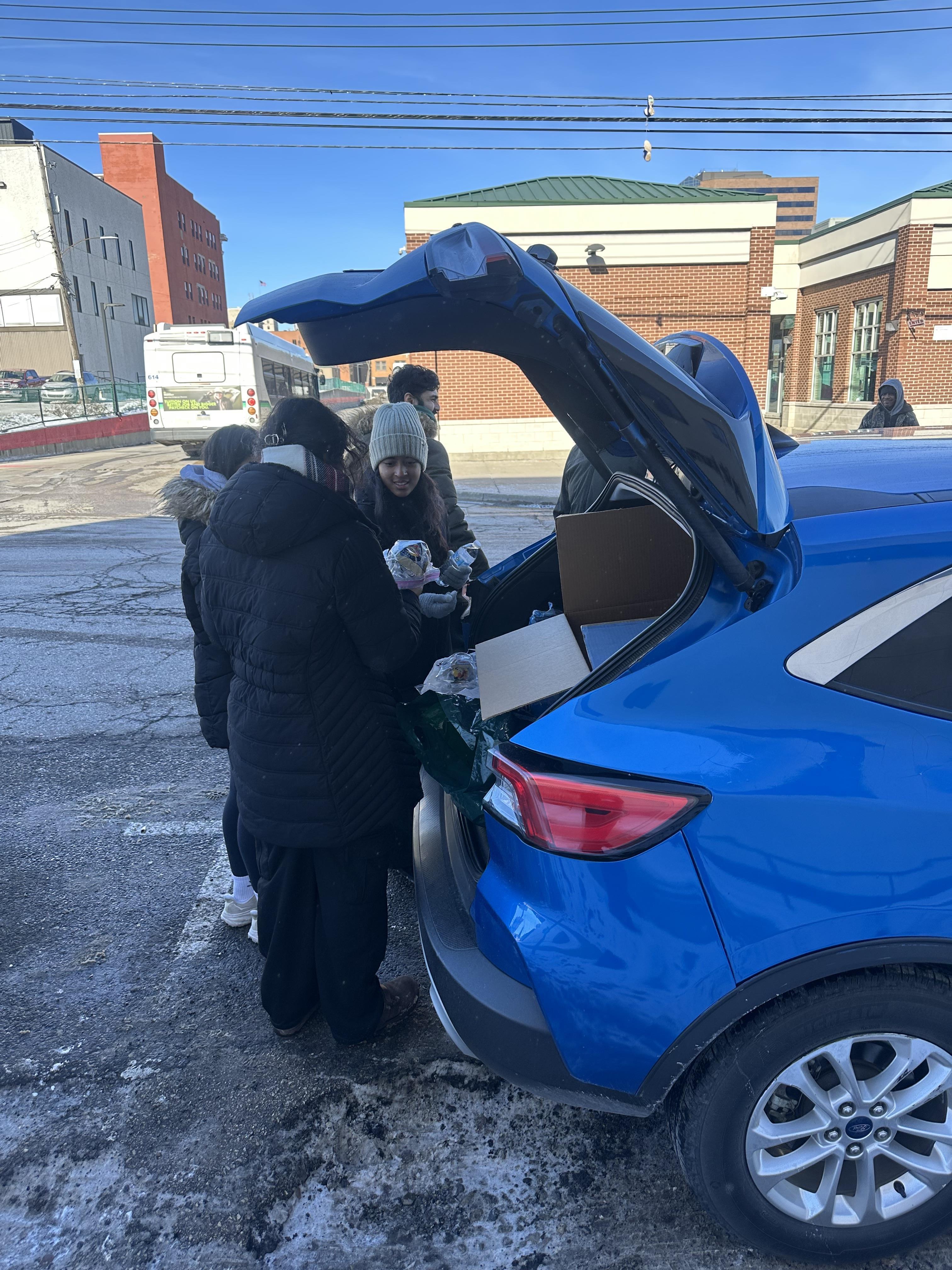 Loading things into a car