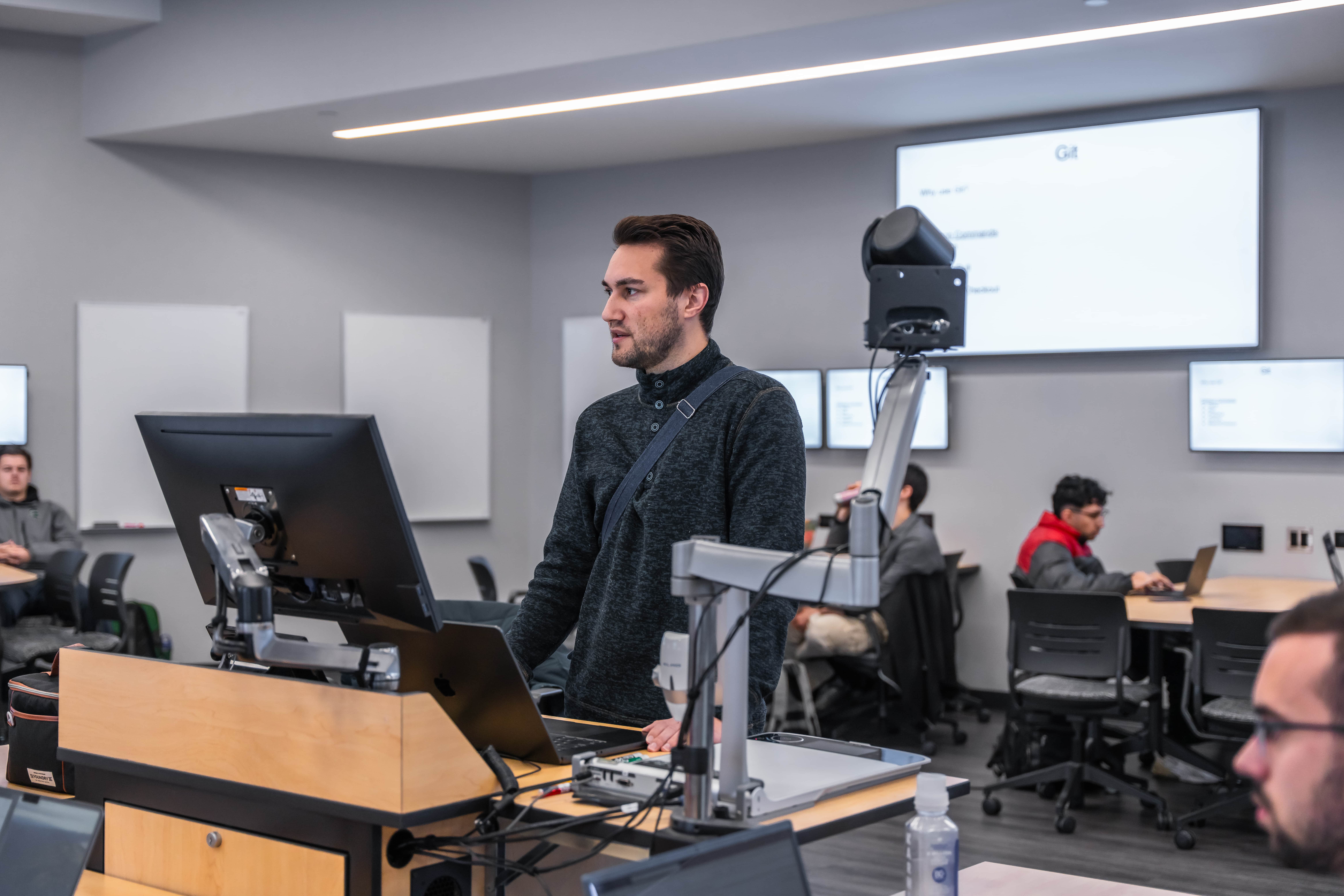 Assistant Professor Nathan Haut teaches