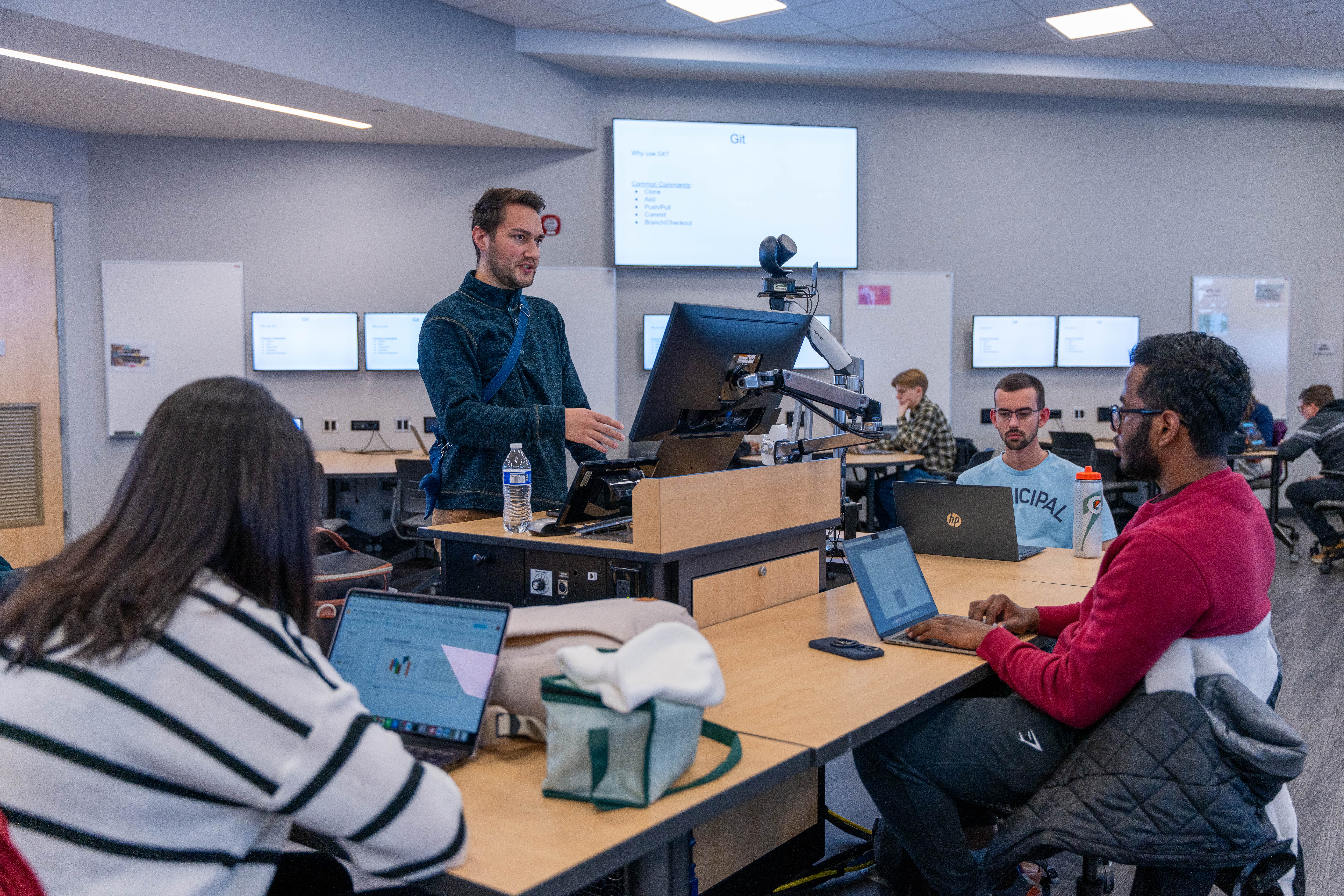 Assistant Professor Nathan Haut teaches 